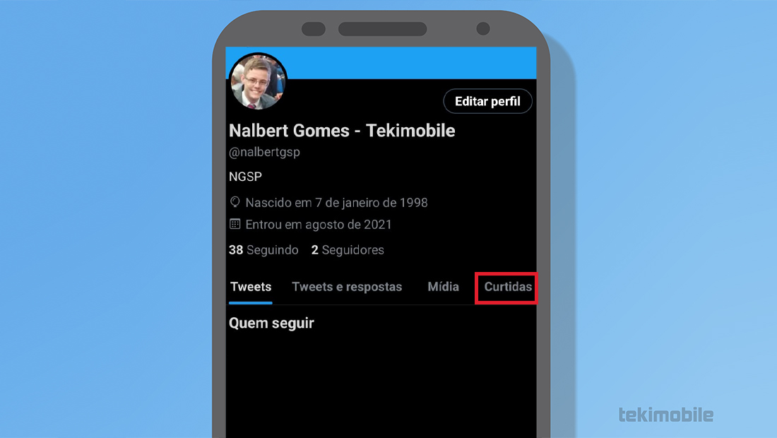 como excluir curtidas do Twitter no app curtidas