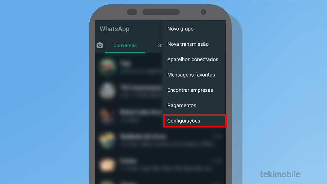 como mudar o papel de parede do whatsapp configurações