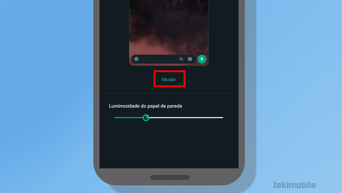 como mudar o papel de parede do whatsapp mudar