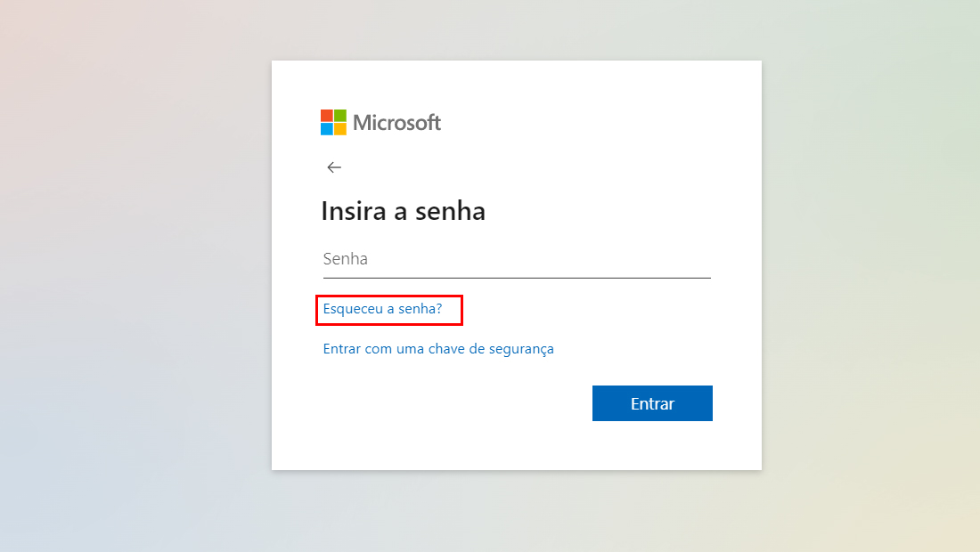 como recuperar conta do hotmail esqueceu senha