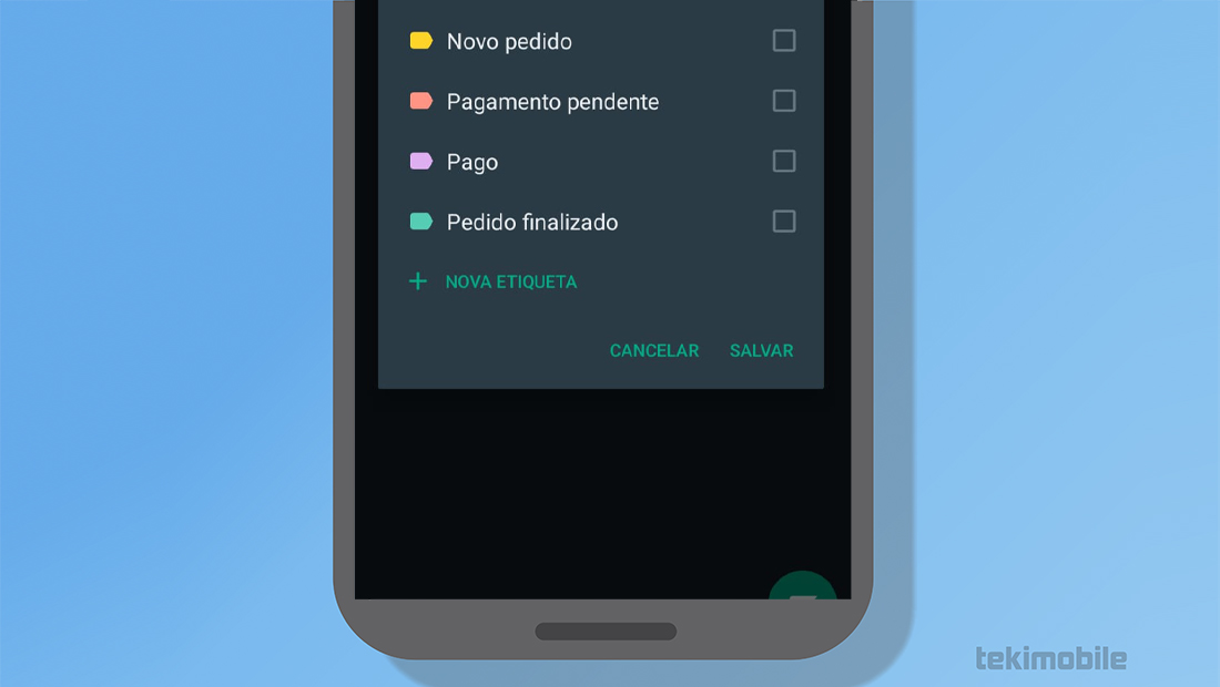 whatsApp business etiquetas