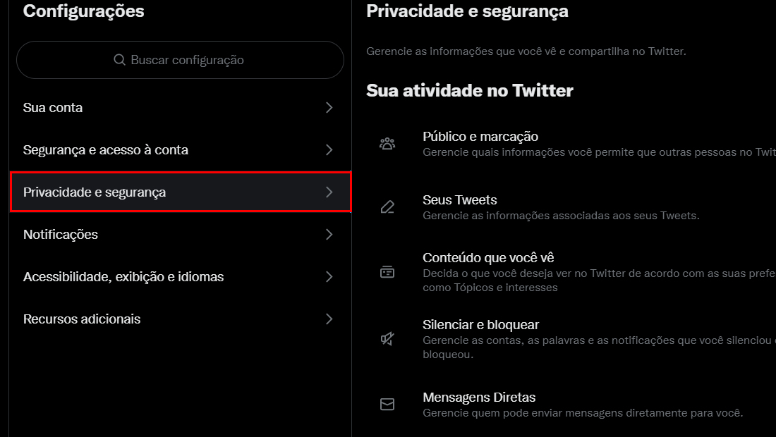 Como bloquear tudo sobre bbb 23 twitter privacidade