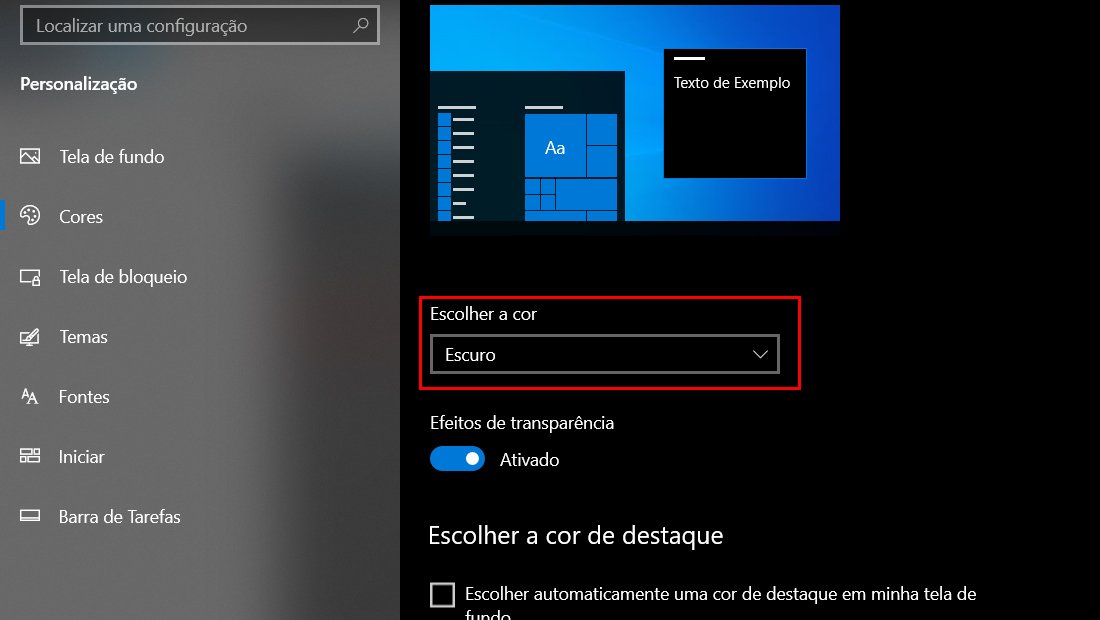 Como forçar modo escuro mudar modo