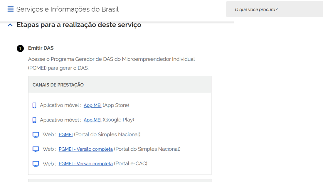 Como pagar impostos e taxas no Portal do Empreendedor sites