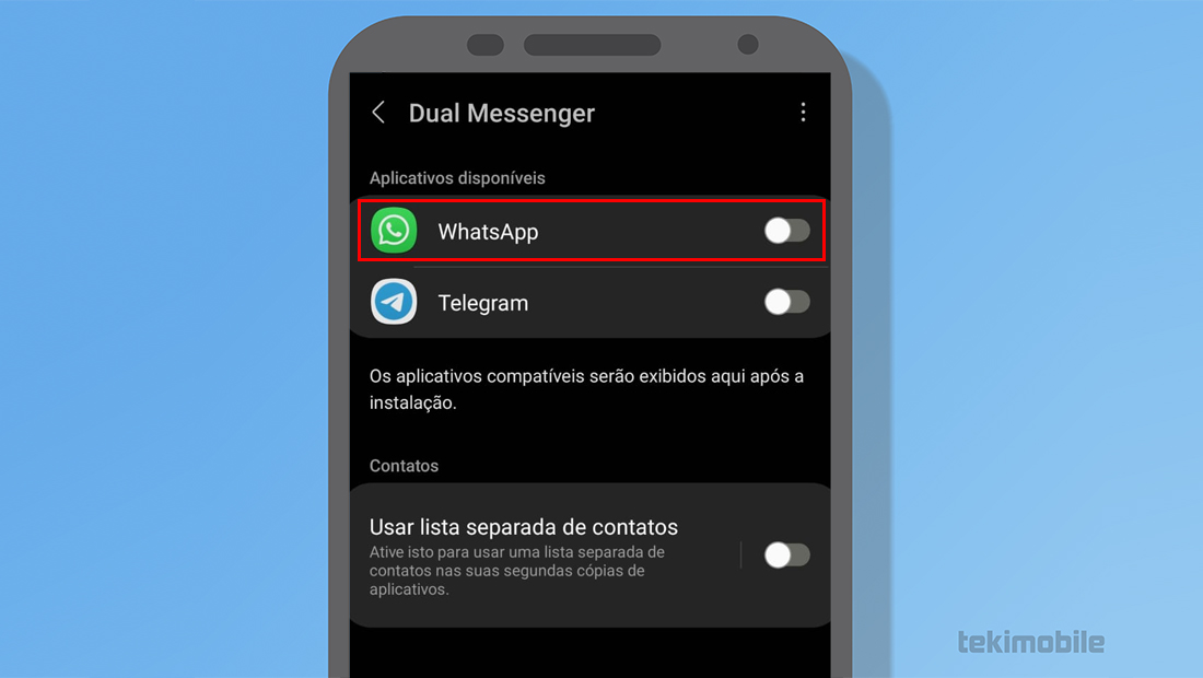 Como usar duas contas do WhatsApp no mesmo celular