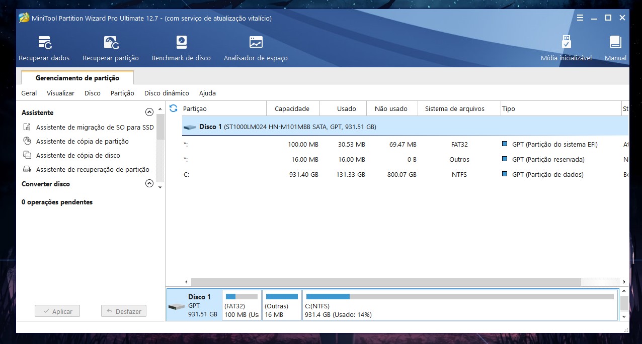 MiniTool Partition Wizard Melhor aplicativo para gerenciar HD e SSD 3