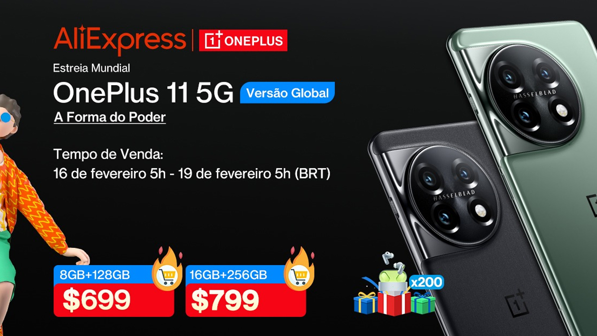 Promoção !! OnePlus 11 5G por R$ 3.900 com 20% de desconto