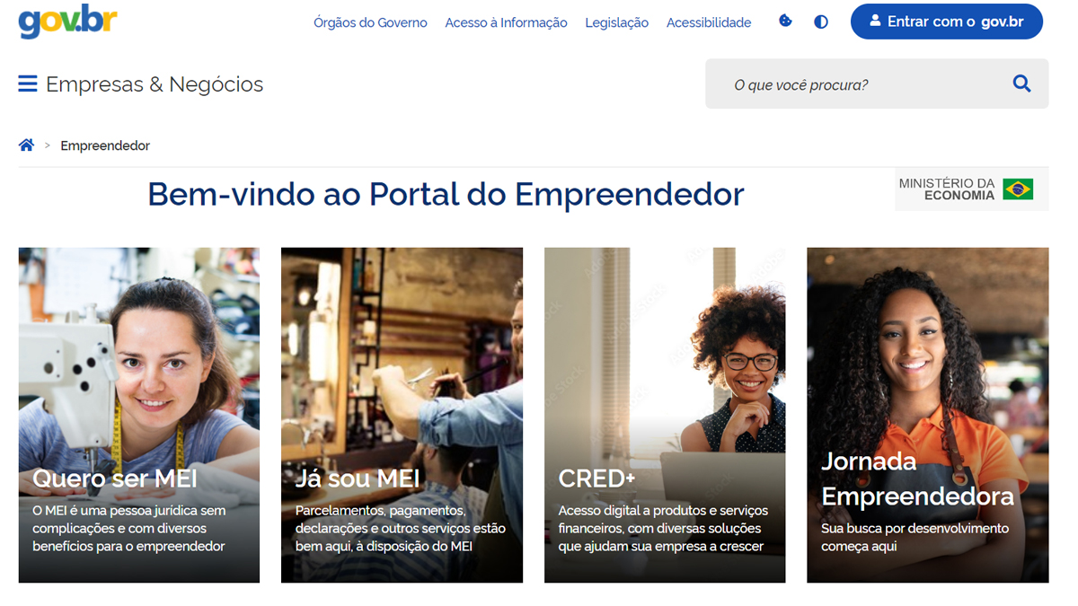 Como acessar minha conta no Portal do Empreendedor e atualizar informações?