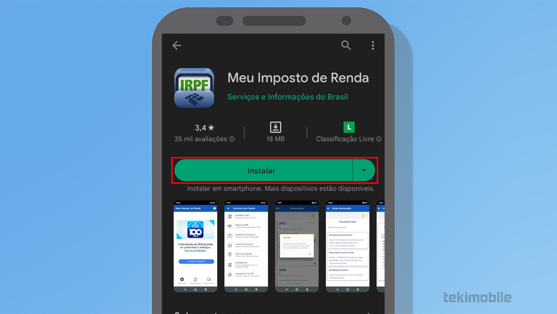Como baixar o IRPF 2023 no celular Android facilmente