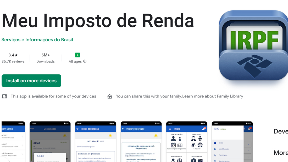 Como baixar o IRPF 2023 no celular Android
