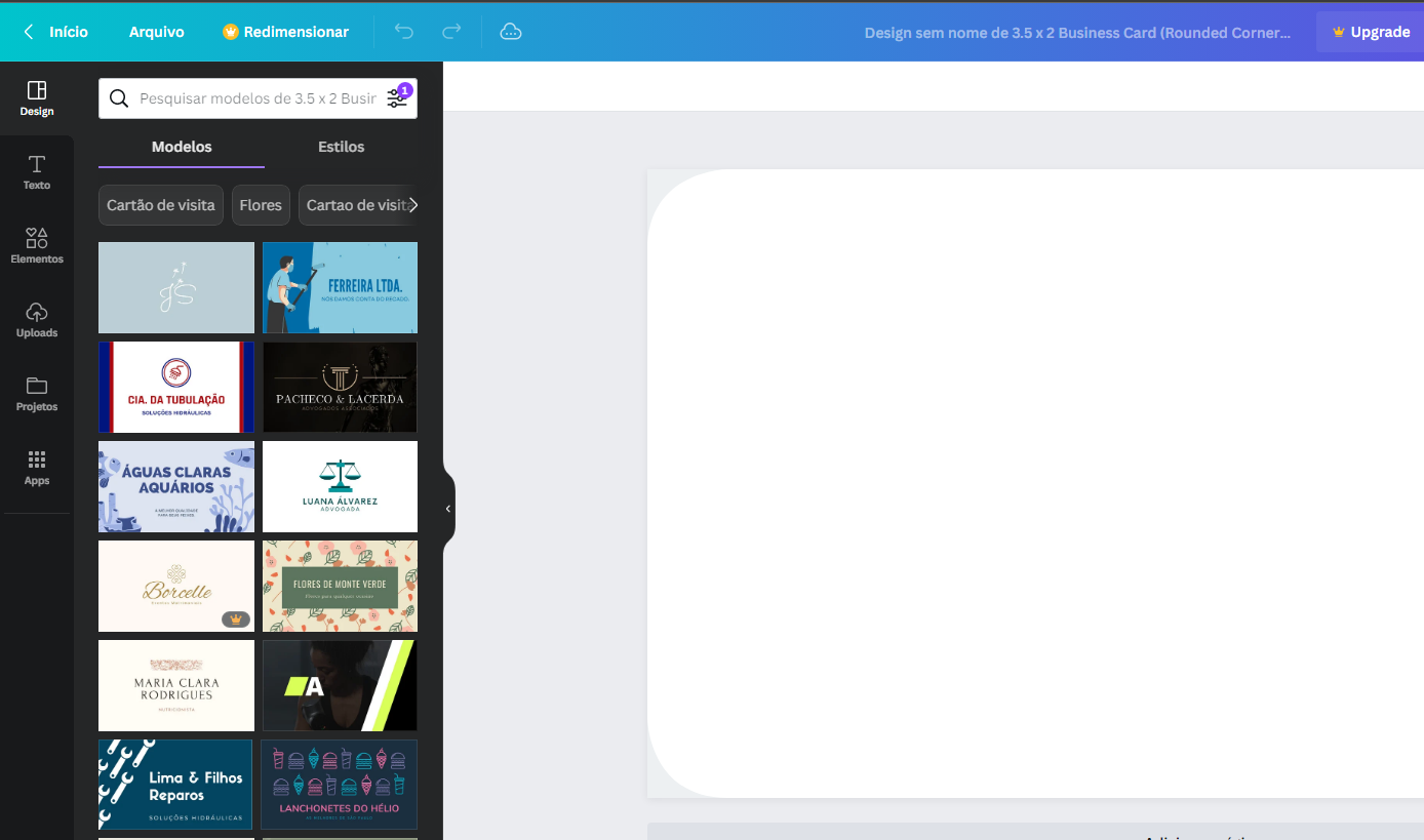 Como criar cartão de visita digital no Canva 2