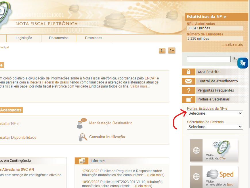Como emitir nota fiscal no Portal da Nota Fiscal Eletrônica 1