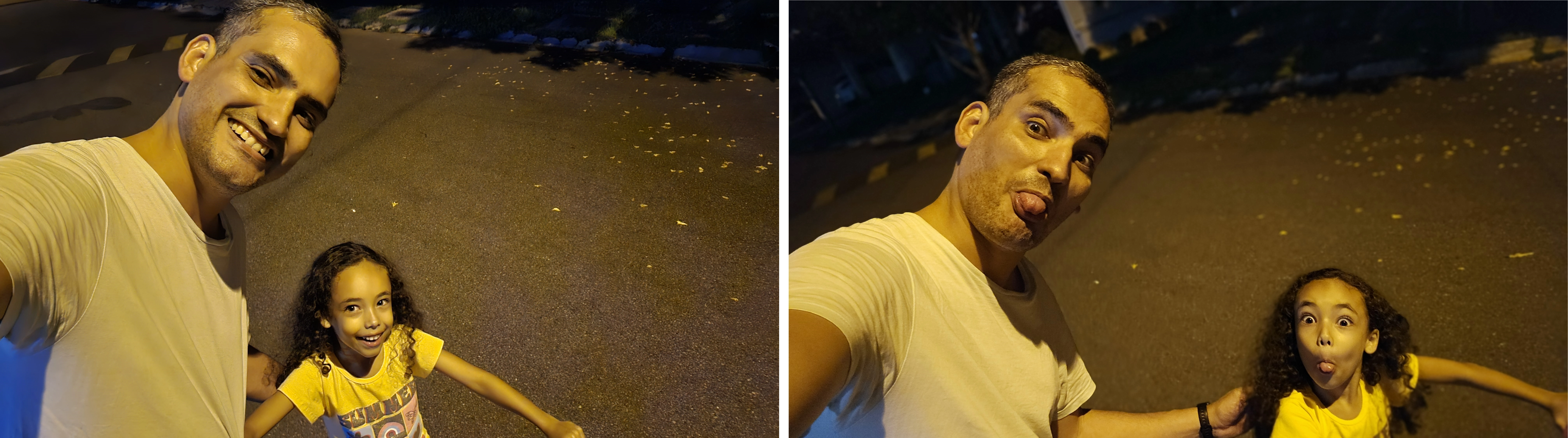 foto tirada com o Galaxy S23 ultra na camera frontal durante a noite