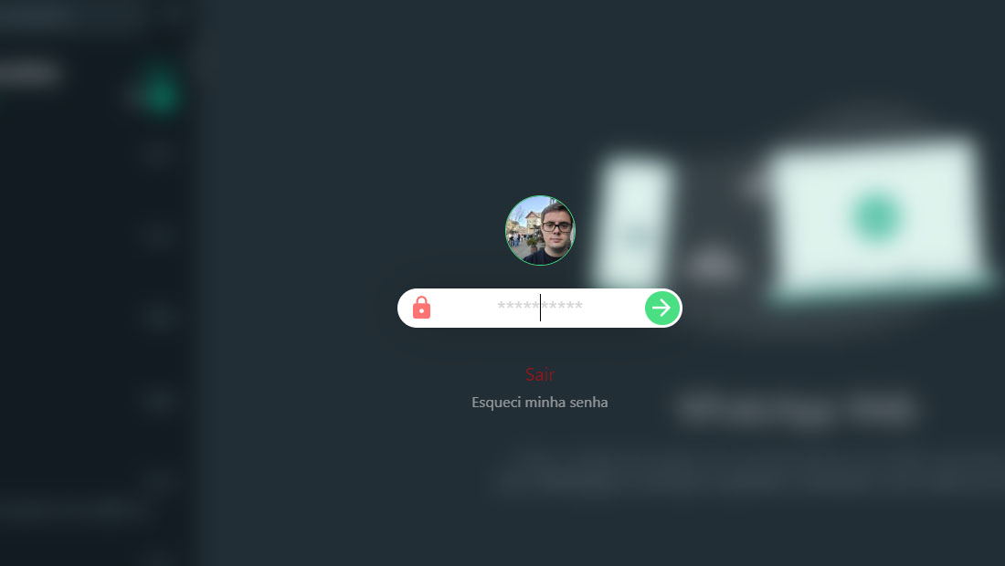 como usar senha no whatsapp web