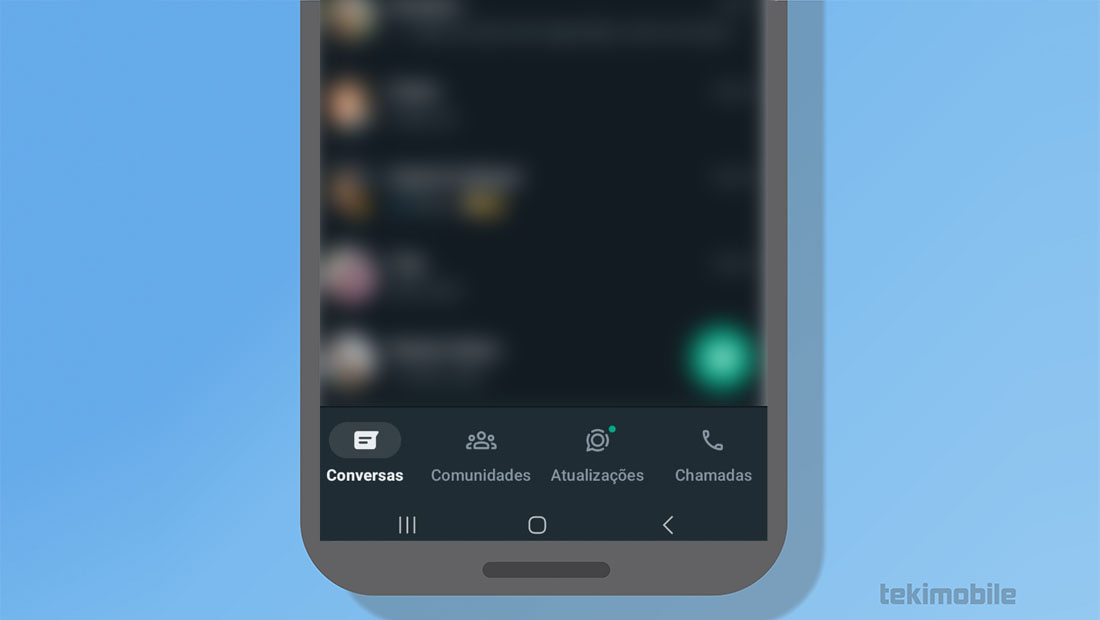 nova interface whatsapp