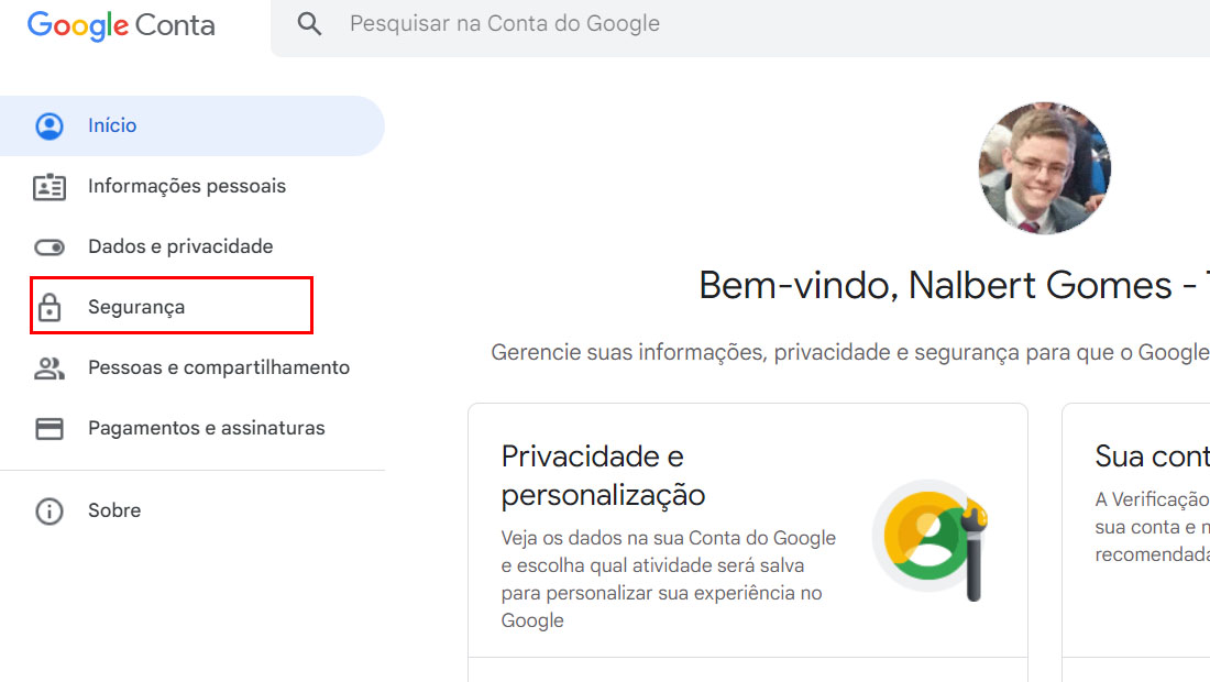 segurança google gmail