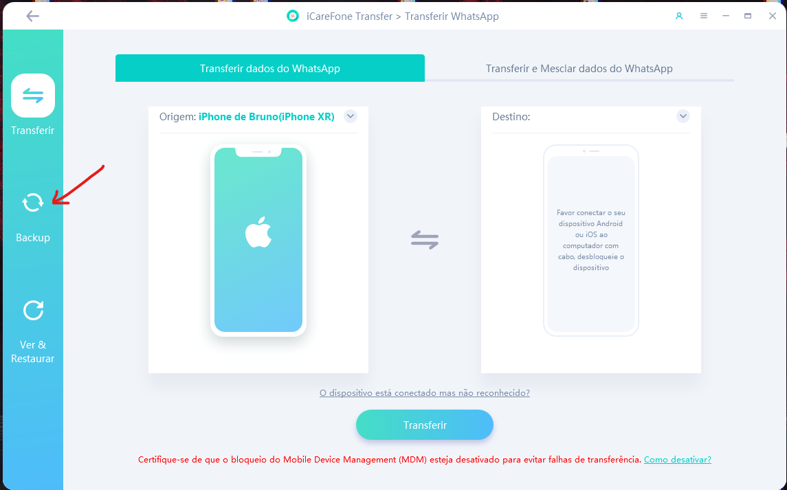Como Restaurar Backup do WhatsApp no iPhone pelo Google Drive 1