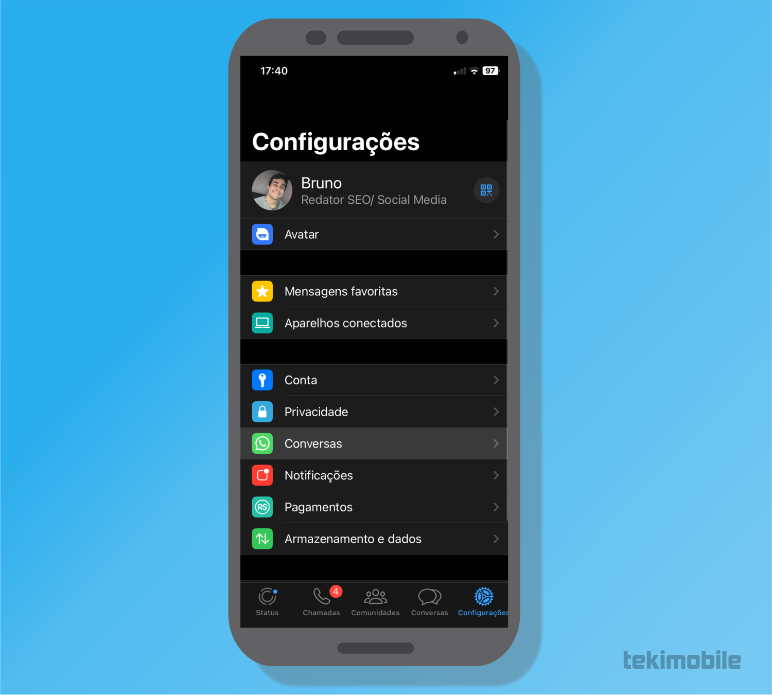 Como Restaurar Backup do WhatsApp no iPhone pelo Google Drive
