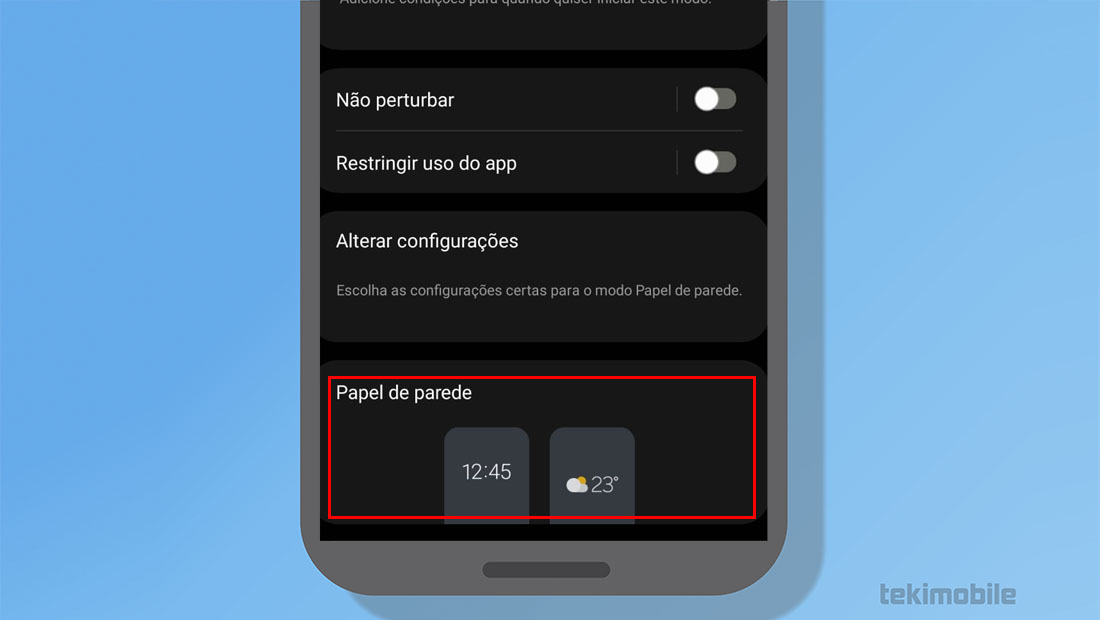 mudar papel de parede samsung galaxy