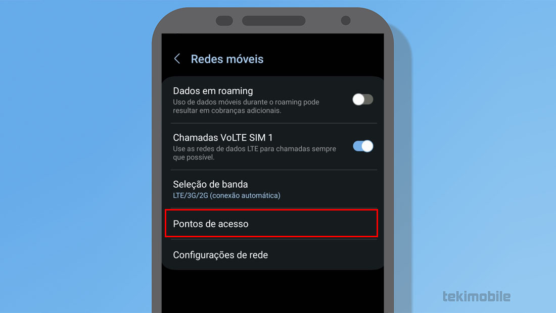 pontos de acesso samsung