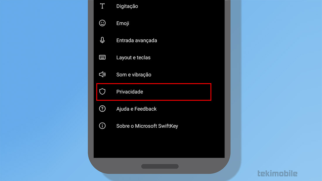 privacidade android teclado swiftkey