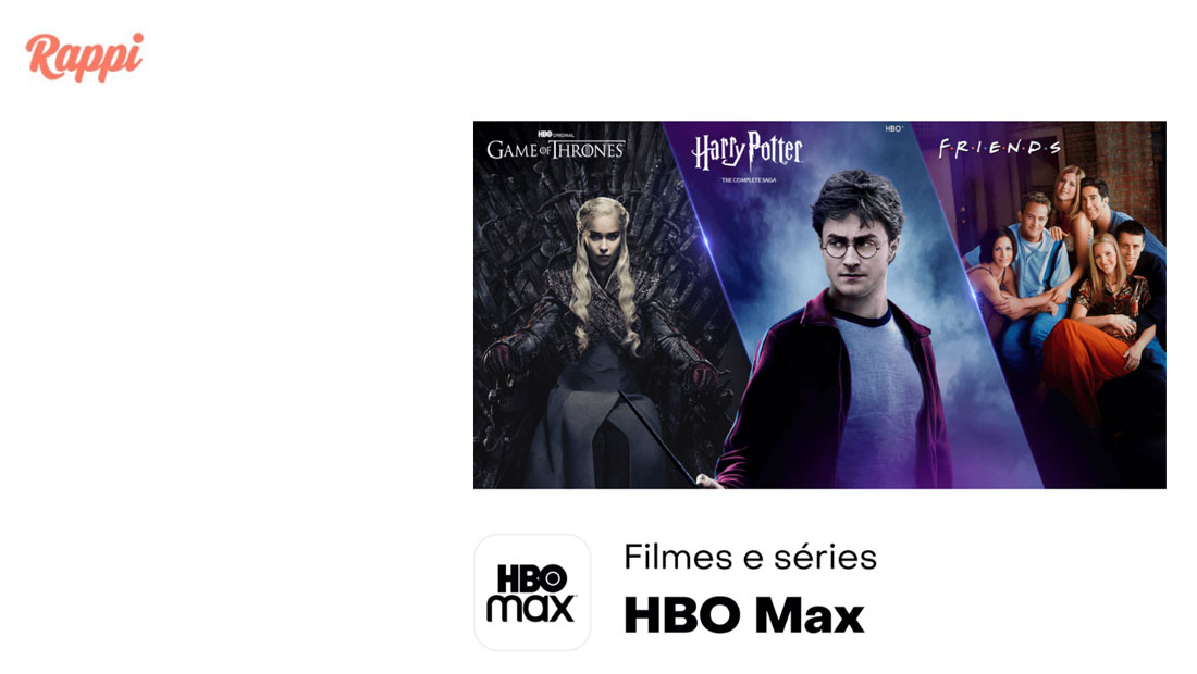 rappi hbo max de graça