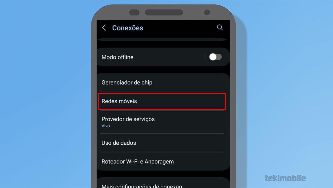 redes móveis android samsung galaxy