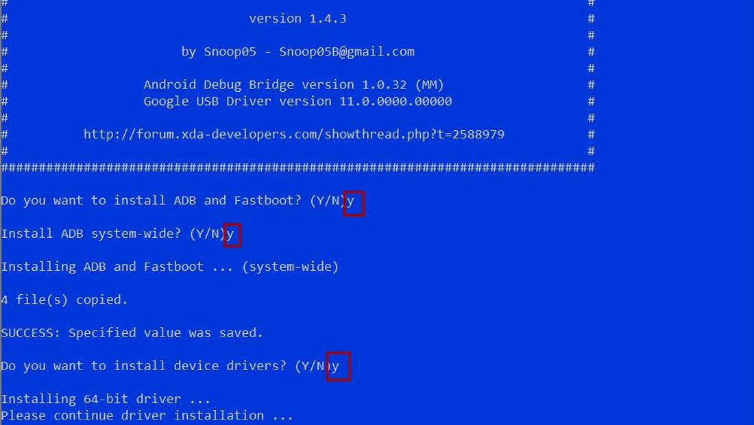 terminal comando android
