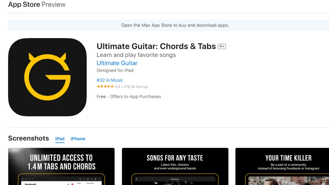 ultimate guitar ios