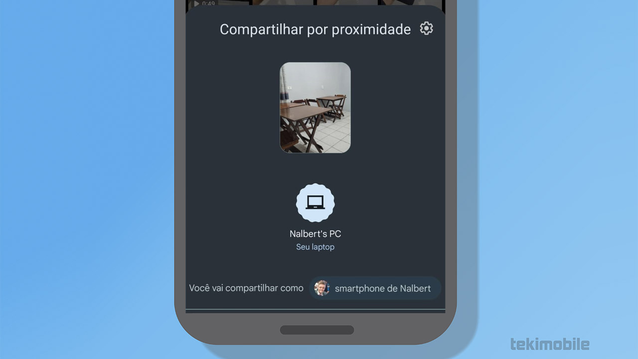 compartilhar android windows