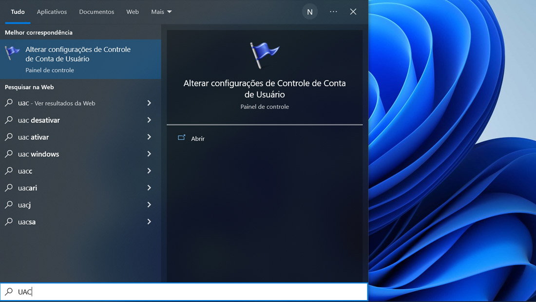 contas de usuário windows