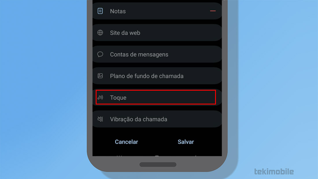 toque samsung galaxy
