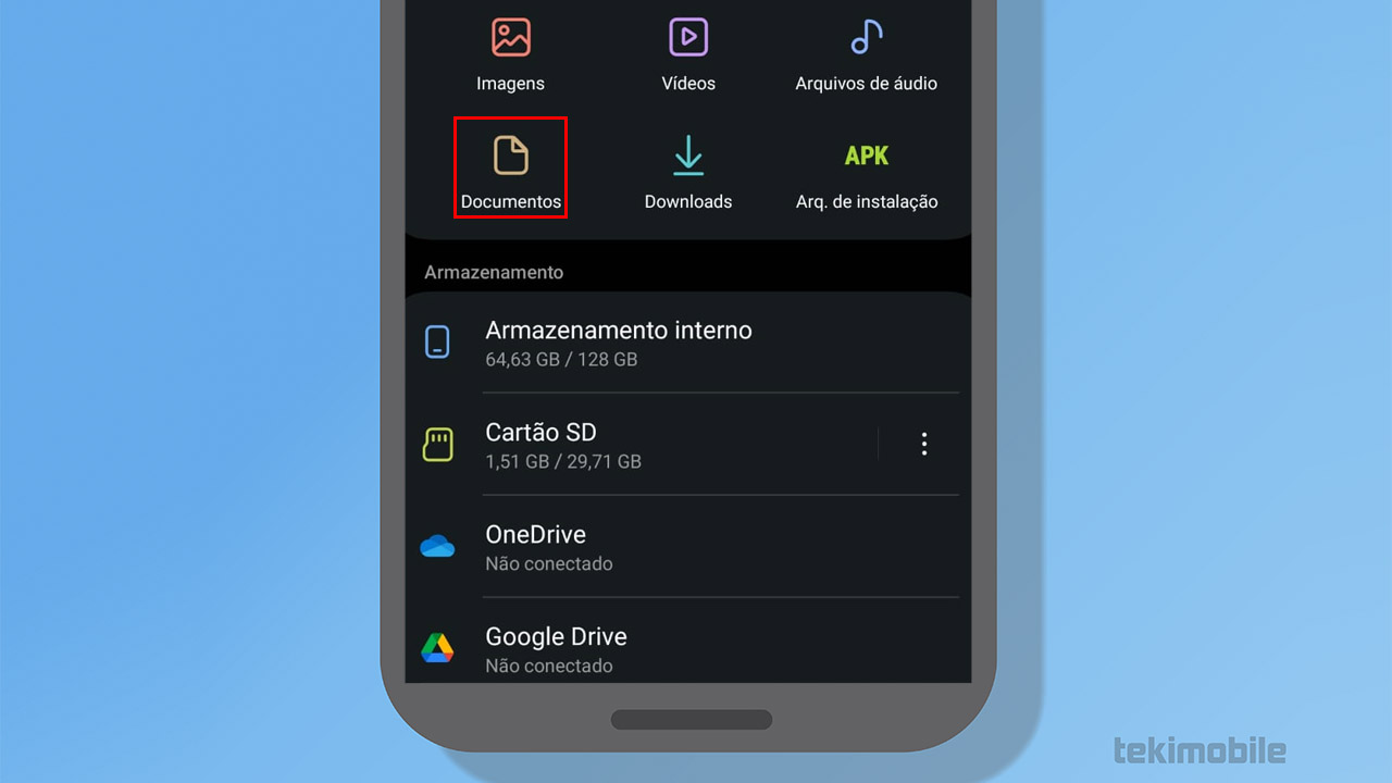documentos android samsung