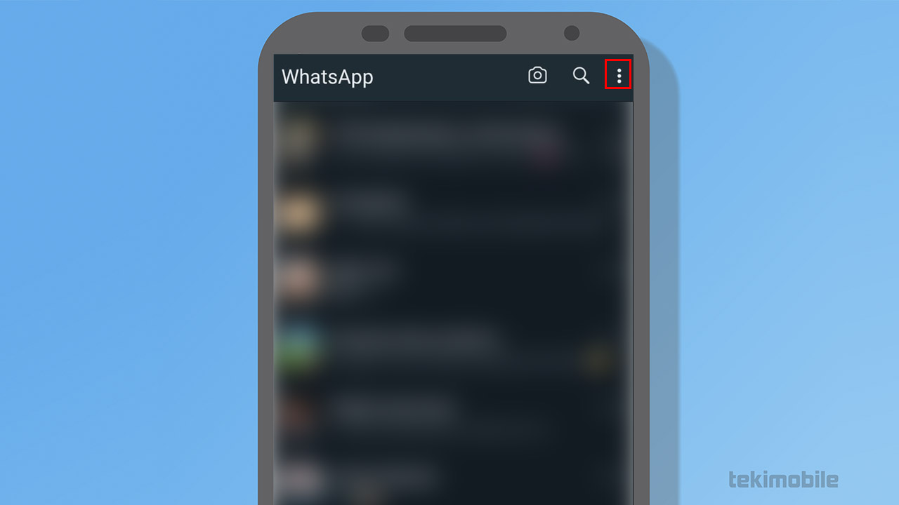 três pontos whatsapp