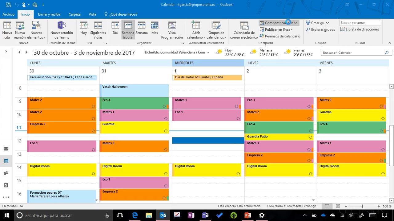 Como usar o calendário do Outlook/Hotmail
