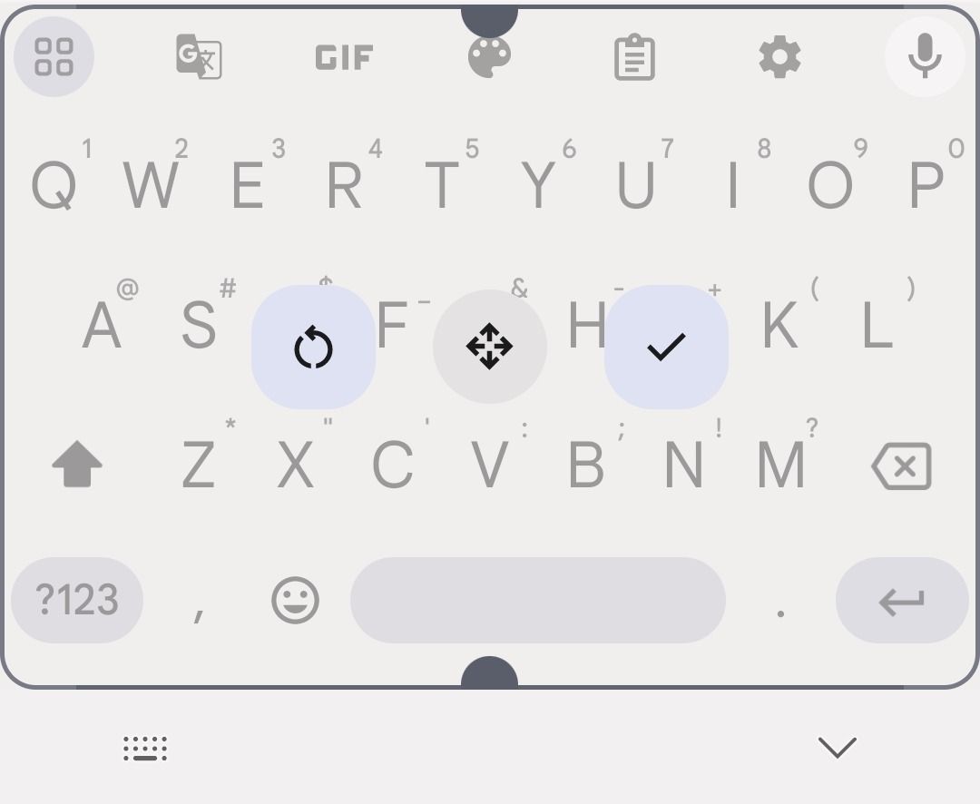 Redimensionar o Gboard