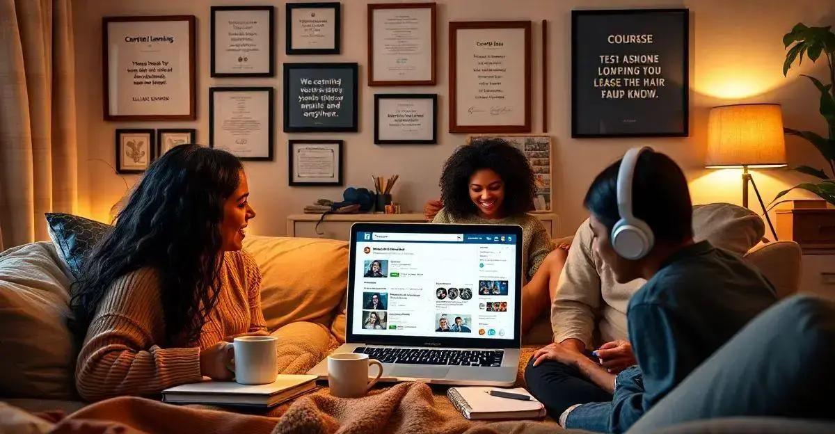 Acesso a cursos a qualquer hora e lugar Acesso a cursos a qualquer hora e lugar