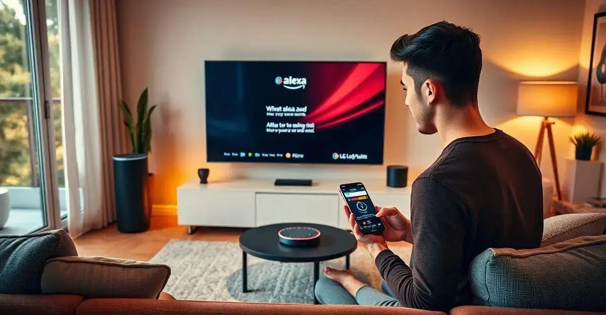 Ativando a função Alexa na TV Ativando a função Alexa na TV