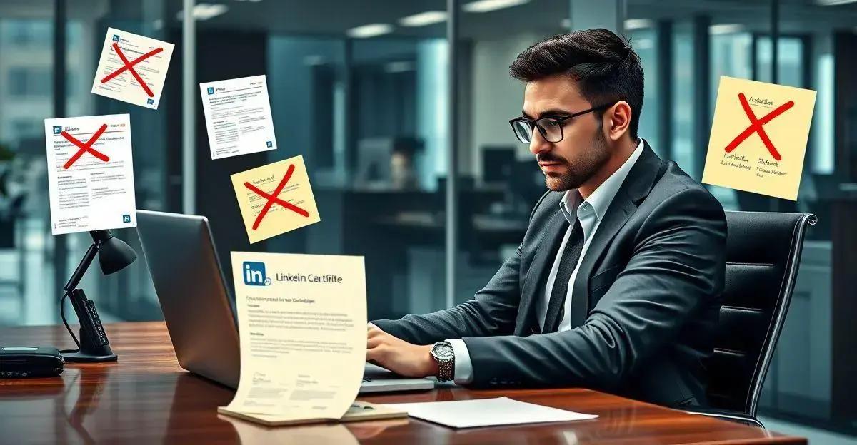 Erros comuns ao adicionar certificados Erros comuns ao adicionar certificados