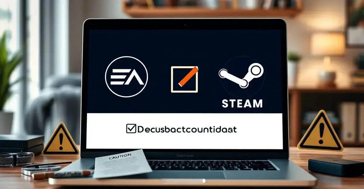 Passo a passo para desvincular sua conta EA da Steam Passo a passo para desvincular sua conta EA da Steam