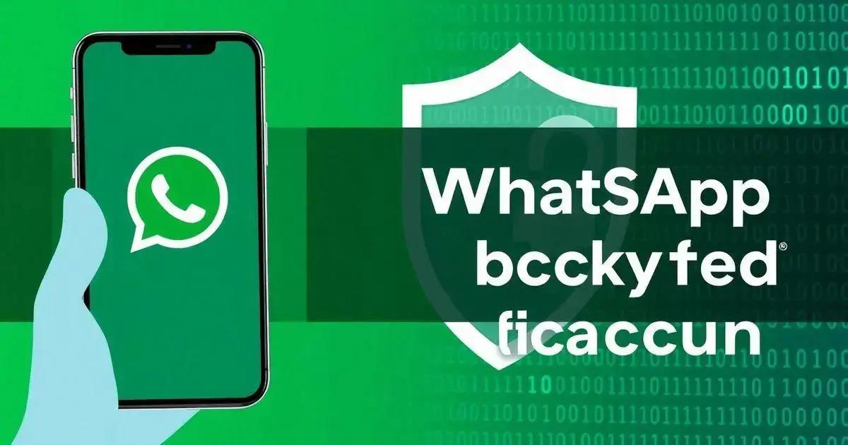 Como ativar o backup criptografado WhatsApp para mais segurança