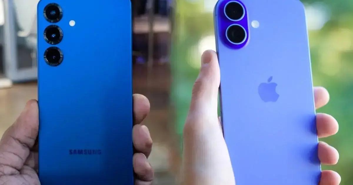 Comparação entre Samsung Galaxy S25 e iPhone 16