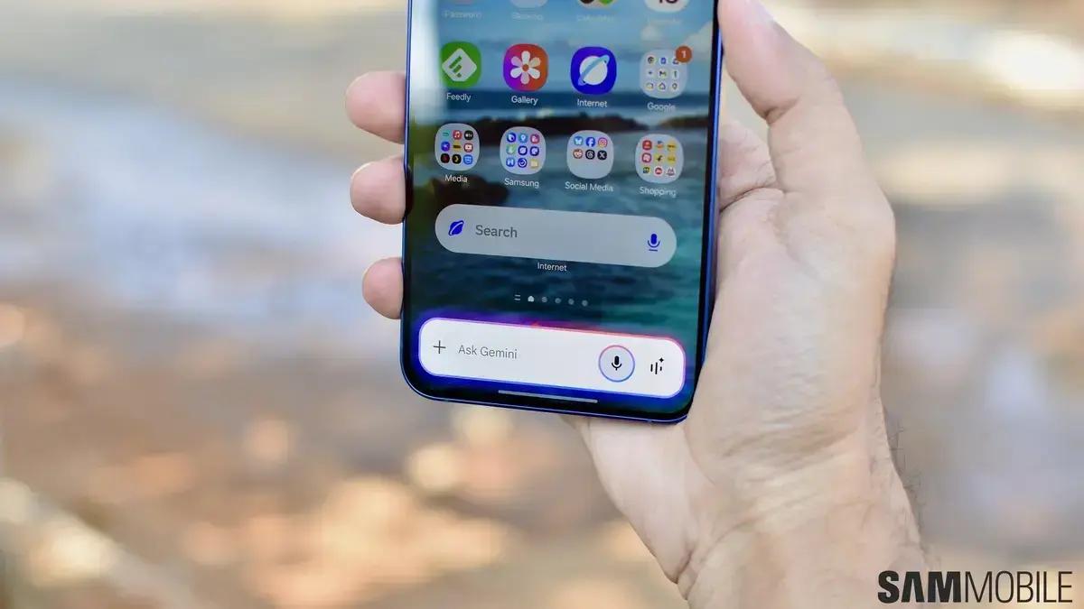 Atualização do Galaxy S25 corrigirá problema da Now Bar