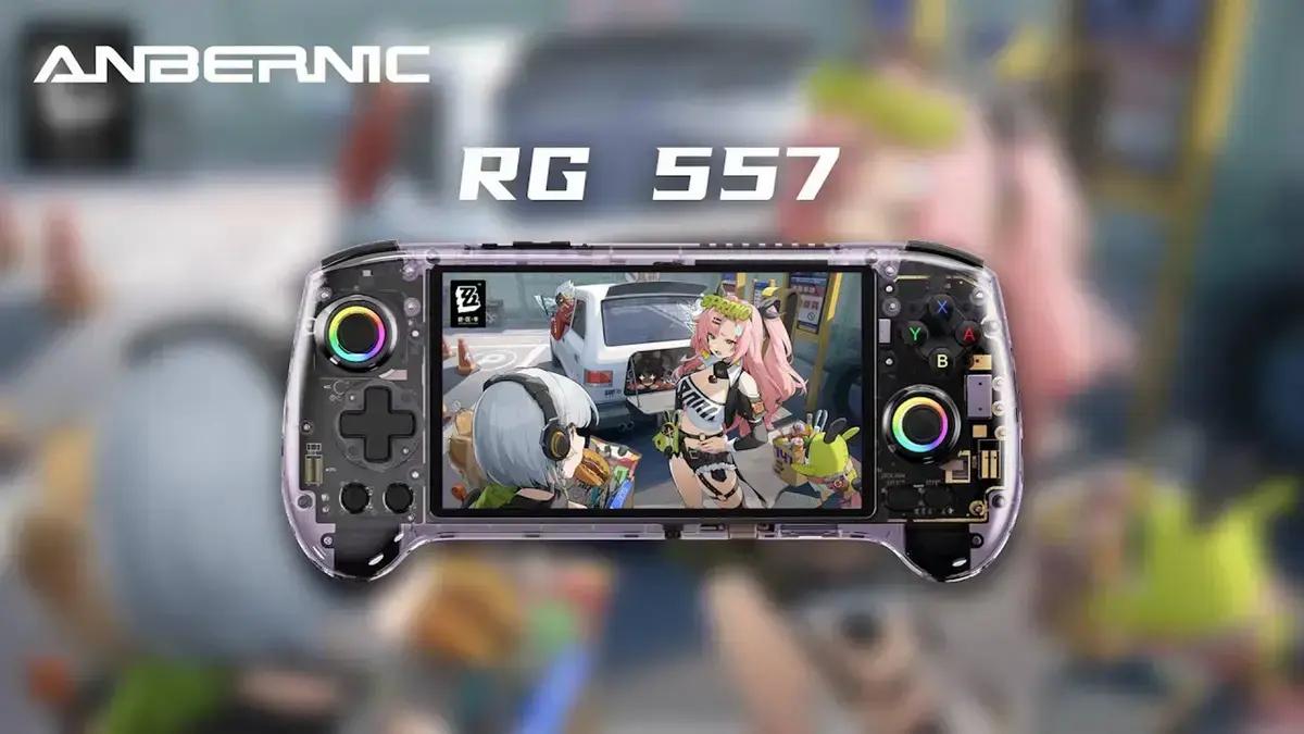 Novo console portátil ANBERNIC RG-557 promete alta performance para jogos retrô
