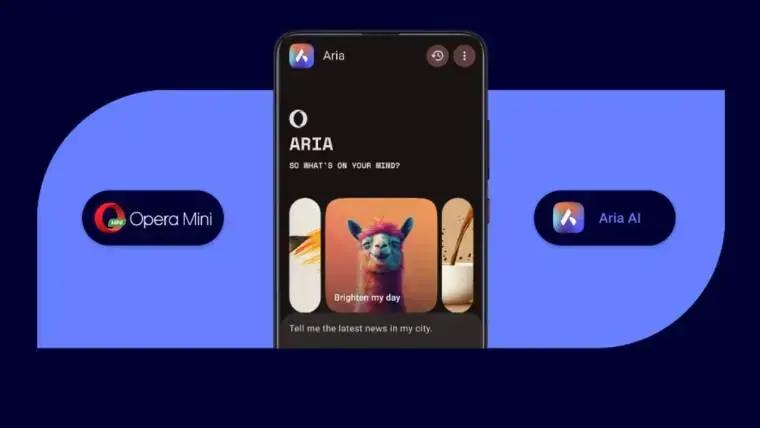 Assistente de IA Aria chega ao Opera Mini para Android
