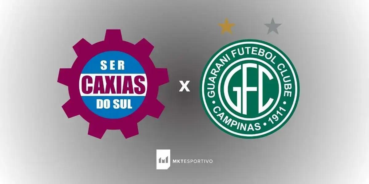 Caxias x Guarani na Série C: onde assistir ao vivo e detalhes da partida