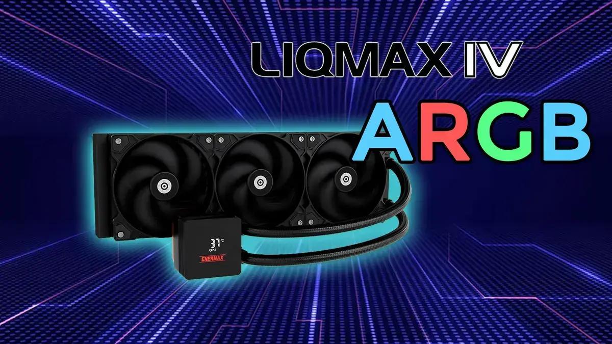 Lançamento do cooler LIQMAX IV ARGB 360mm da Enermax com especificações similares ao modelo anterior
