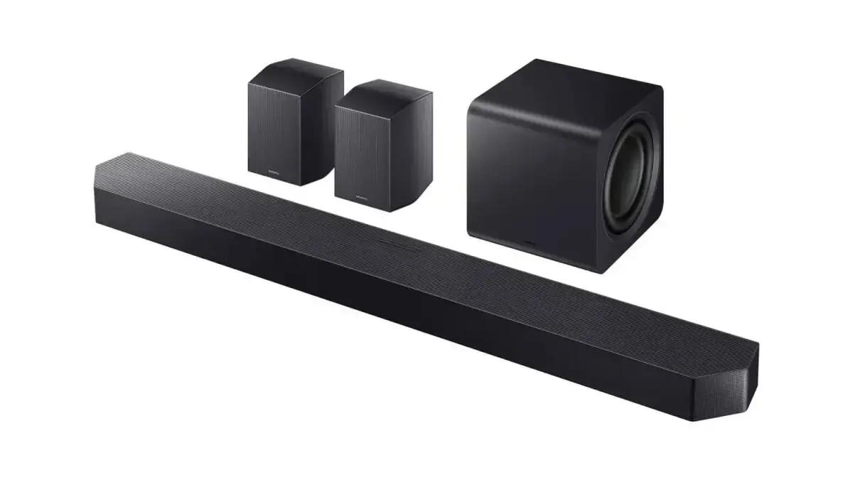 Sistemas de som Samsung Q2025 com Dolby Atmos em promoção nos EUA