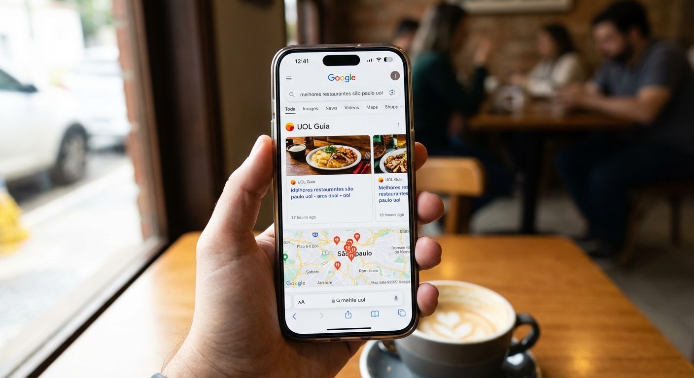 Google lança função gratuita de curadoria de restaurantes com integração UOL