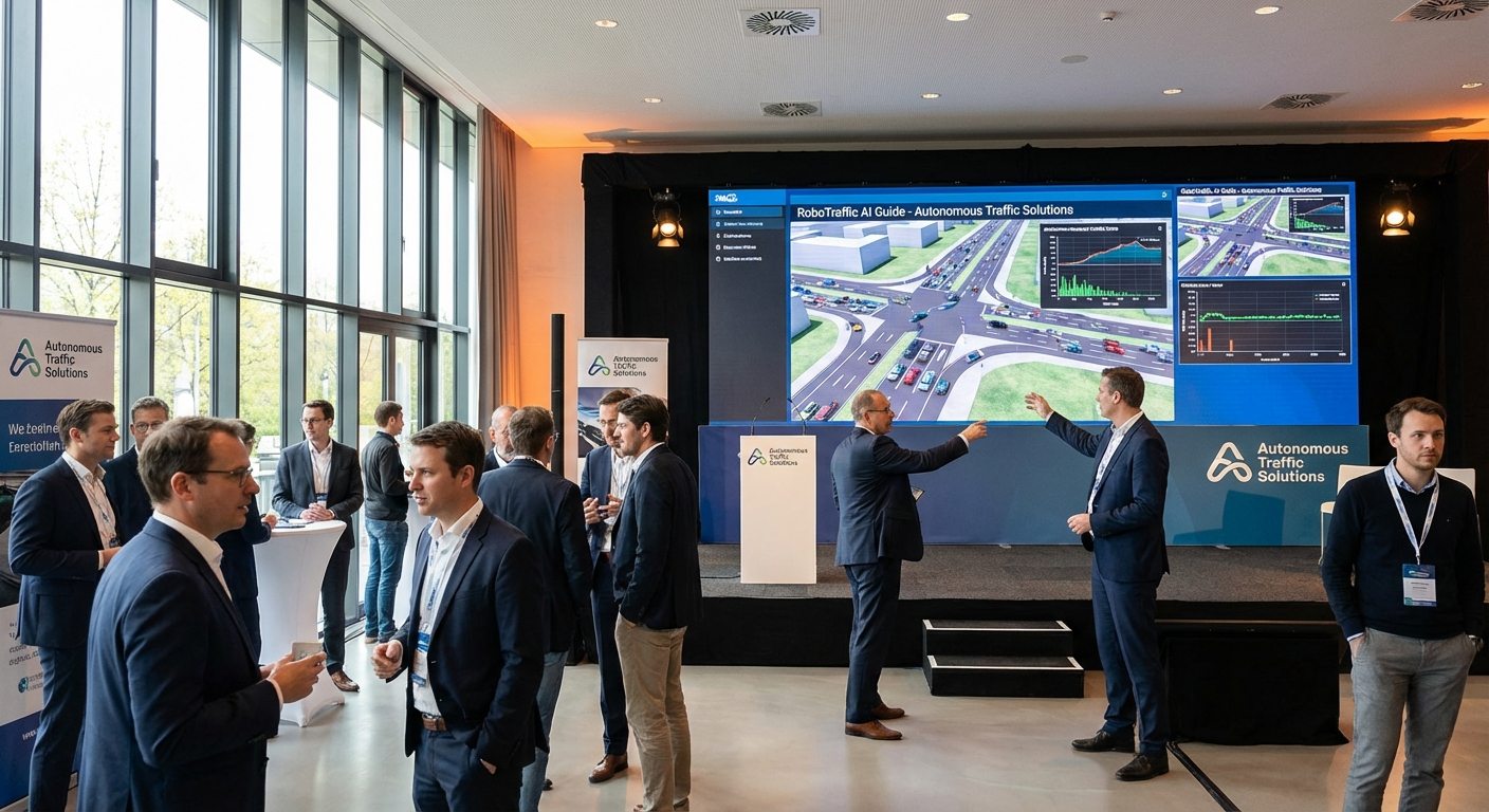 Lançamento oficial do RoboTraffic AI Guide da Autonomous Traffic Solutions com controle de tráfego em tempo real